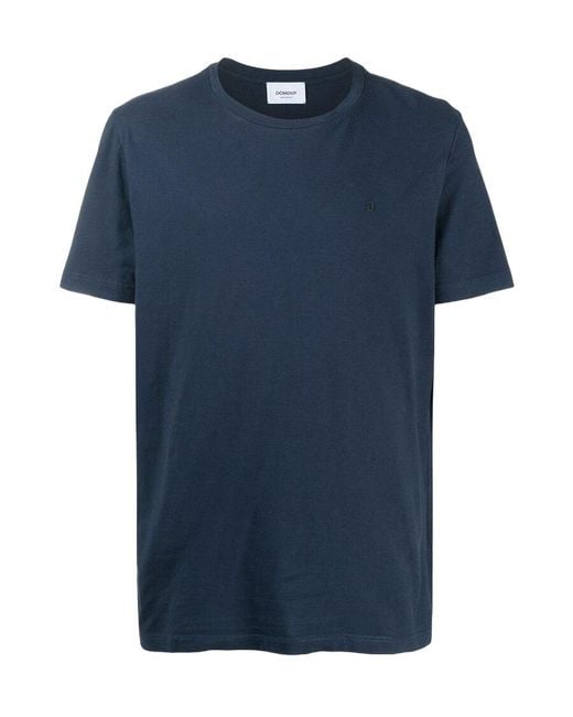 Dondup Blue Basic T-Shirt for men