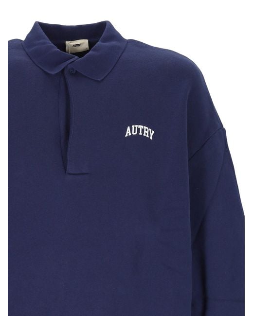 Autry Blue Long-Sleeve Sweatshirt for men