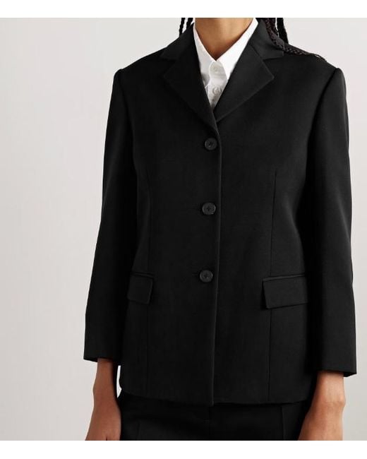 The Row Black Buttoned Jacket
