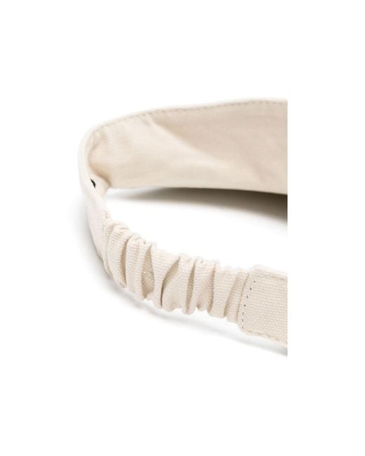 Isabel Marant White Logo Embroidered Visor