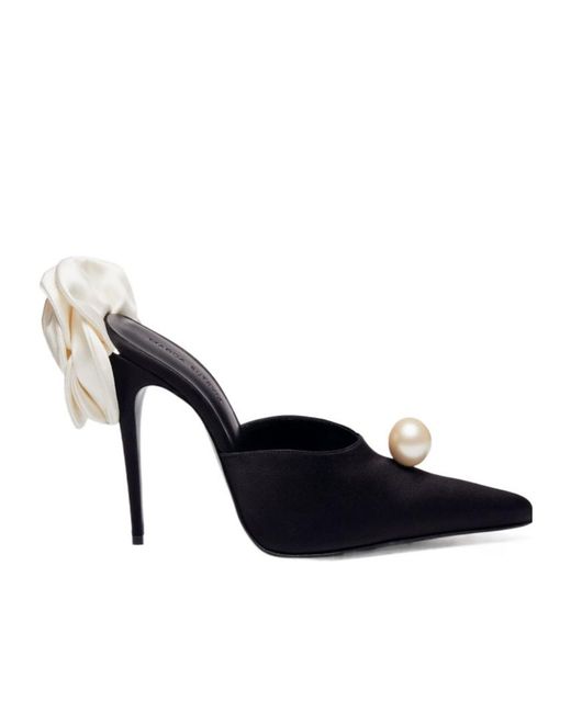 Magda Butrym Blue Pointed-Top Slip-On Sandals