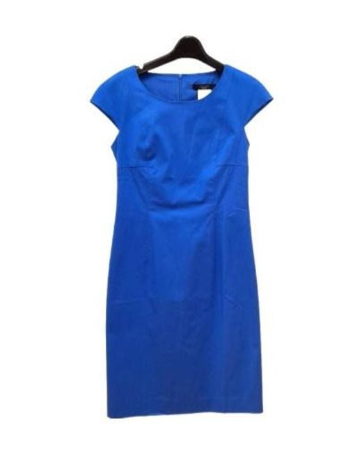 Weekend by Maxmara Blue Round Neck Dress