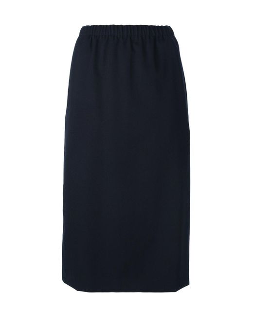 Comme des Garçons Blue Elastic Waist Skirt