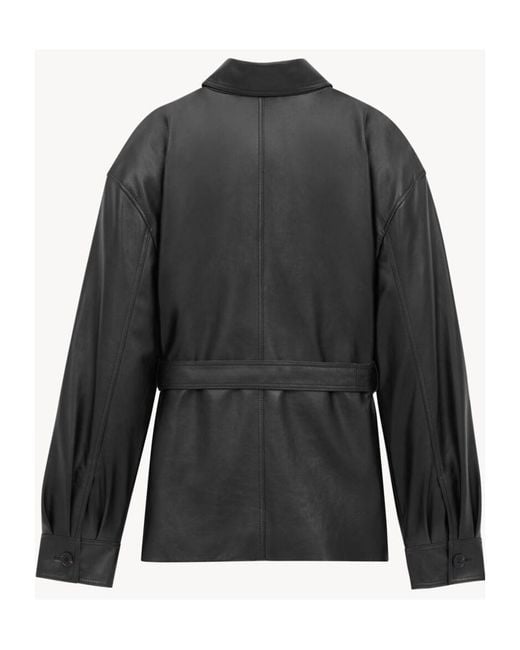 Saint Laurent Black Saharienne Button-Up Jacket