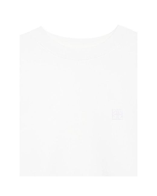 Anine Bing White Miles Sweatshirt