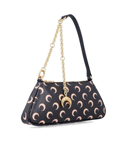MARINE SERRE White Patterned Shoulder Bag