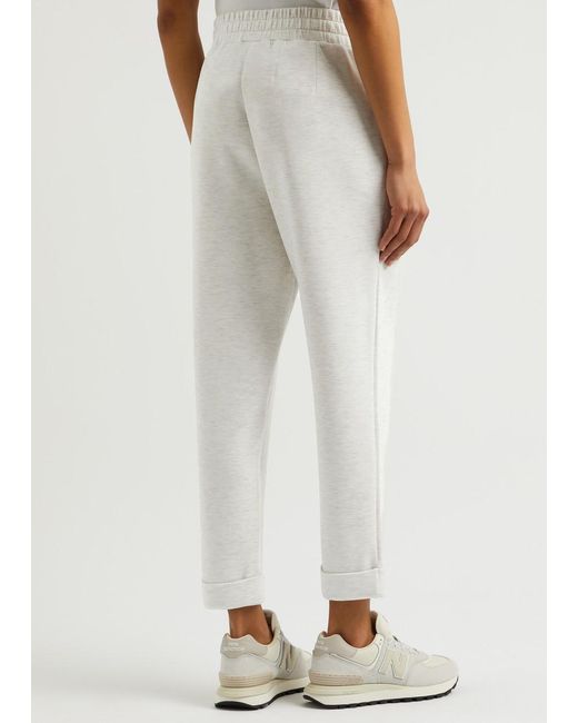 Varley White The Rolled Stretch-Jersey Sweatpants