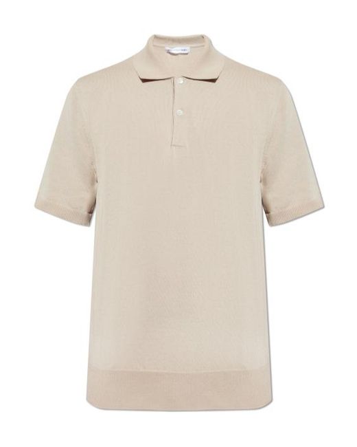Comme des Garçons White Short-Sleeved Polo Shirt for men