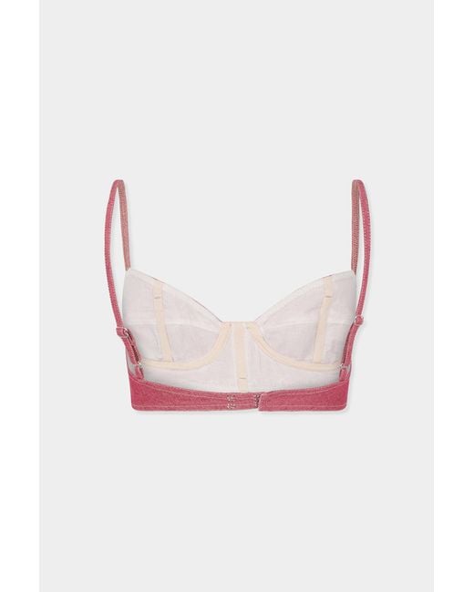 DSquared² Pink Denim Bra