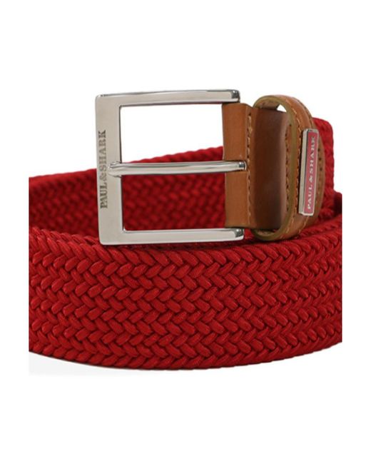 Paul & Shark Red Logo Belt