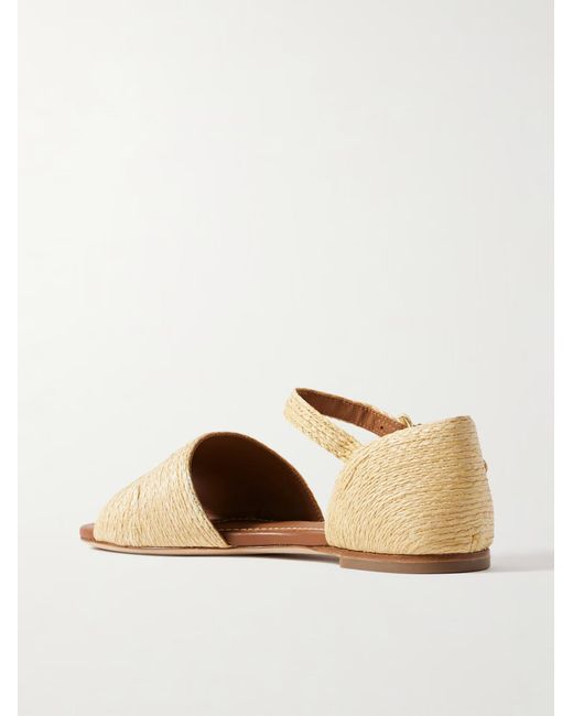 Staud Natural Catherine Flat Sandals