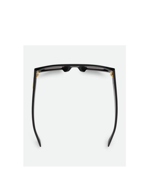 Bottega Veneta Black Eyewear Ultrathin Shield Sunglasses