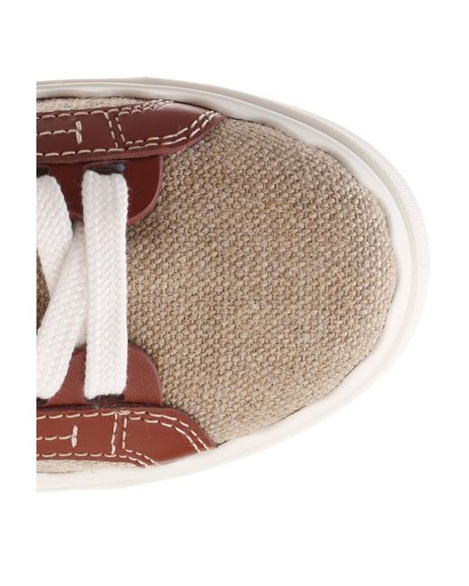 Chloé Pink Chloé Logo Printed Low-Top Sneakers