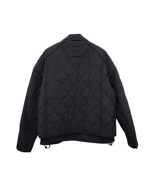 Juun.J Blue Quilted Coat for men