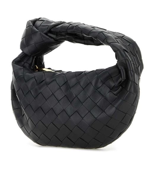 Bottega Veneta Black Jodie Mini Tote Bag