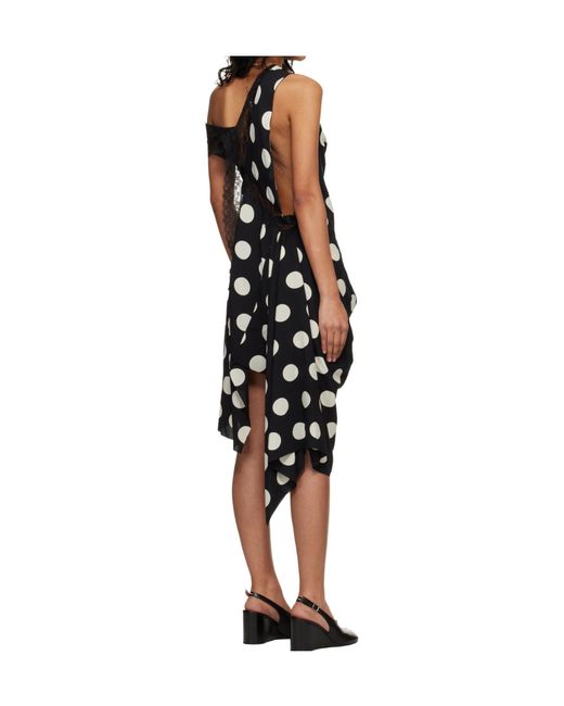 Junya Watanabe Black Polka Dot Dress