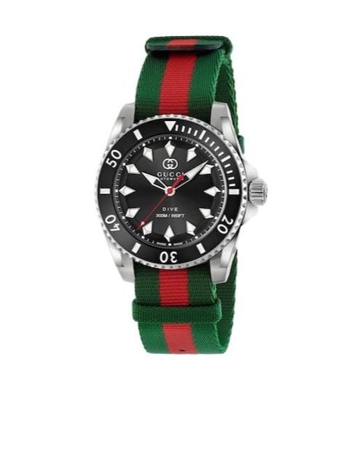 Gucci White Dive Watch, 40Mm for men