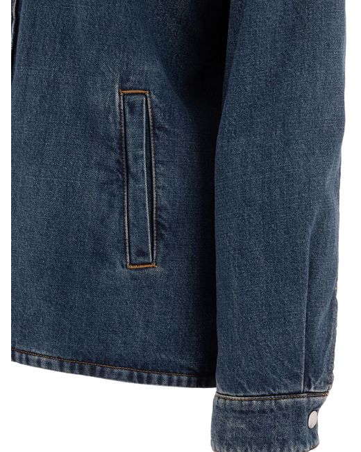 Miu Miu Blue Denim Down Jacket