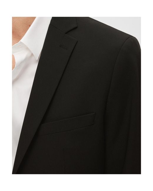 SELECTED Black Long-Sleeved Suit Coat for men