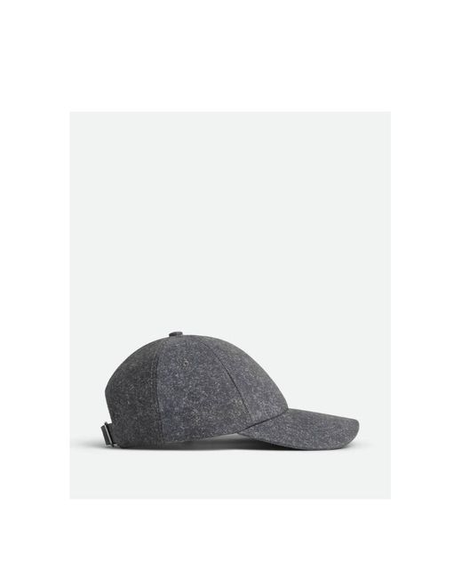 Bottega Veneta Gray Logo Embroidered Baseball Hat