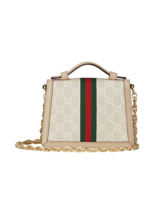 Gucci Metallic Ophidia Mini Top Handle Bag