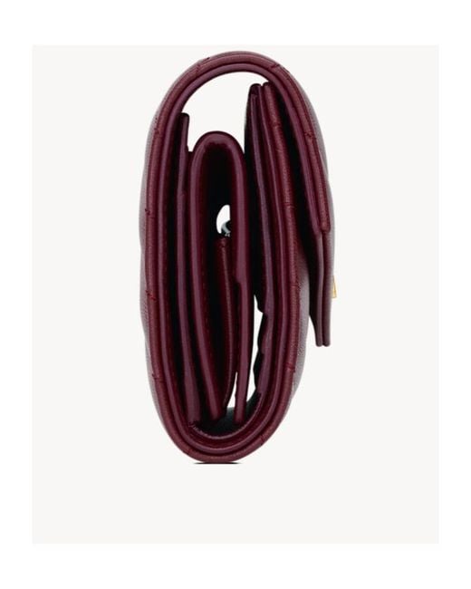 Saint Laurent Purple Multi-Fold Wallet
