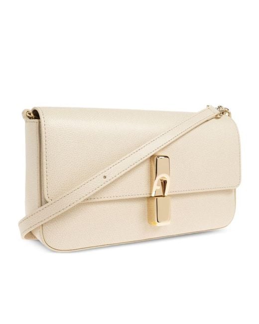 Furla Natural Iride S Flap Shoulder Bag