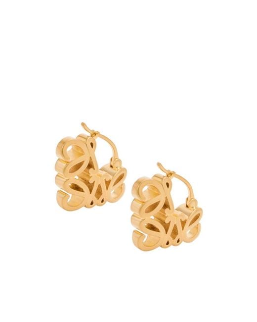 Loewe Metallic Logo Earrings