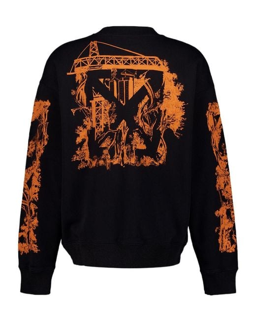 Off-White c/o Virgil Abloh Blue Long-Sleeve Sweatshirt for men