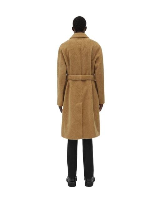 Bottega Veneta Natural Girdle Wool Coat for men