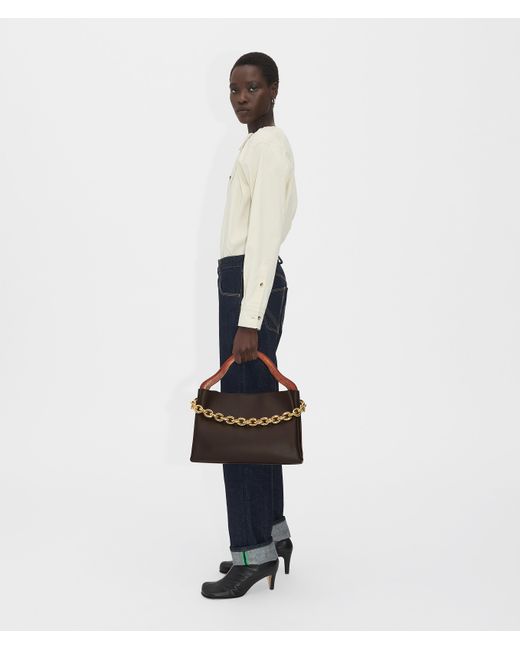 Bottega Veneta Brown Chain-Link Detail Tote Bag