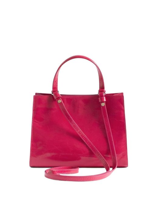 Zadig & Voltaire Red Jack Patent Nano Bag