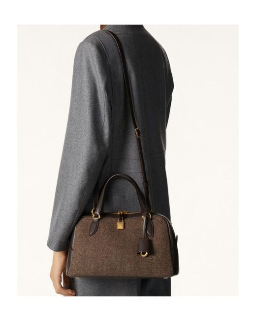 Loro Piana Brown Small Needle Bag
