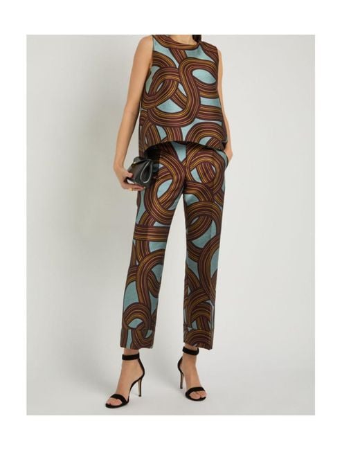 LaDoubleJ Multicolor Hendrix Jacquard Flared-Leg Trousers