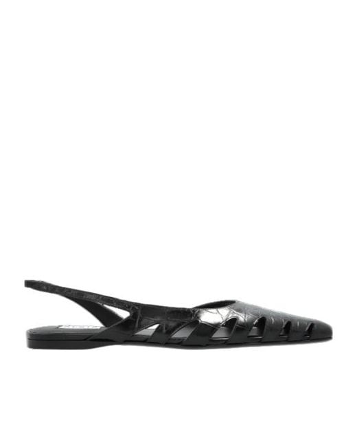 Alaïa White Cut-Out Slingback Pumps
