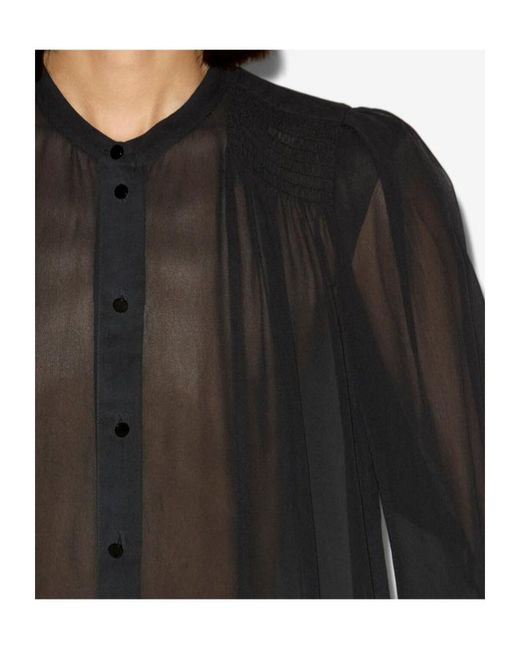 Isabel Marant Blue Noeline Blouse