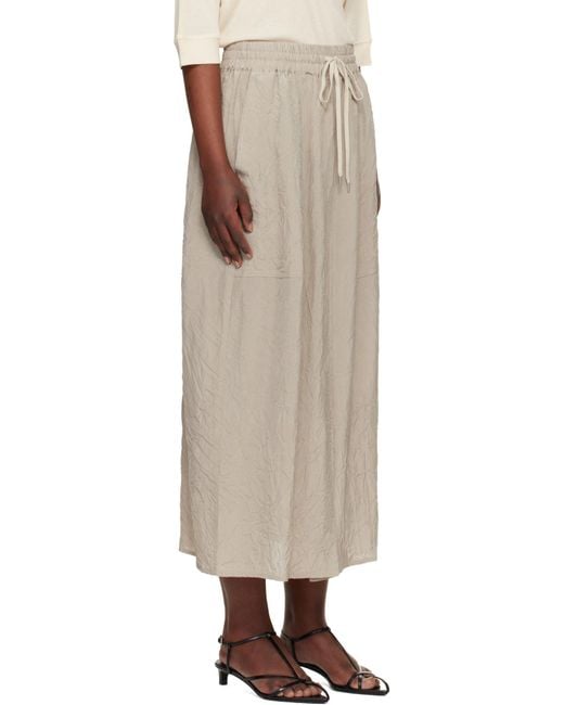 Studio Nicholson Natural Elasticated Waist Skirt