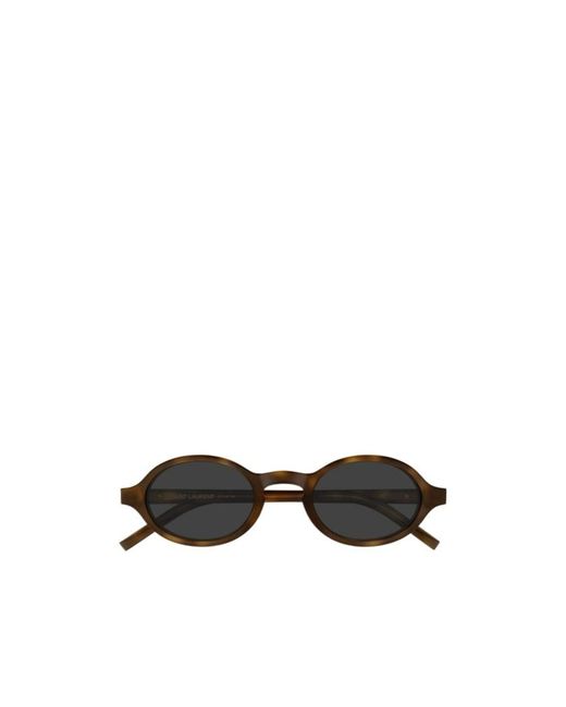Saint Laurent Black Eyewear Oval Frame Sunglasses for men