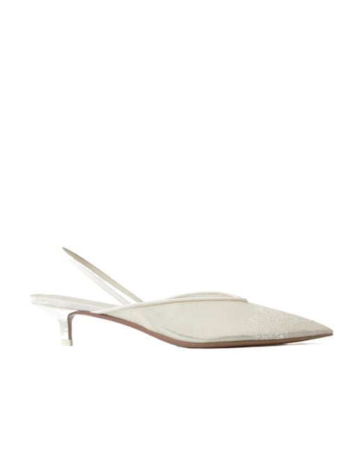 Neous White Pointed High Heels