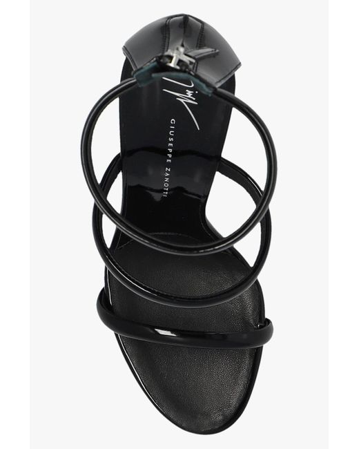Giuseppe Zanotti Black Harmony Ankle Strap Sandals