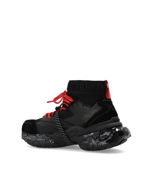 DSquared² Black Faster Panelled Sneakers for men
