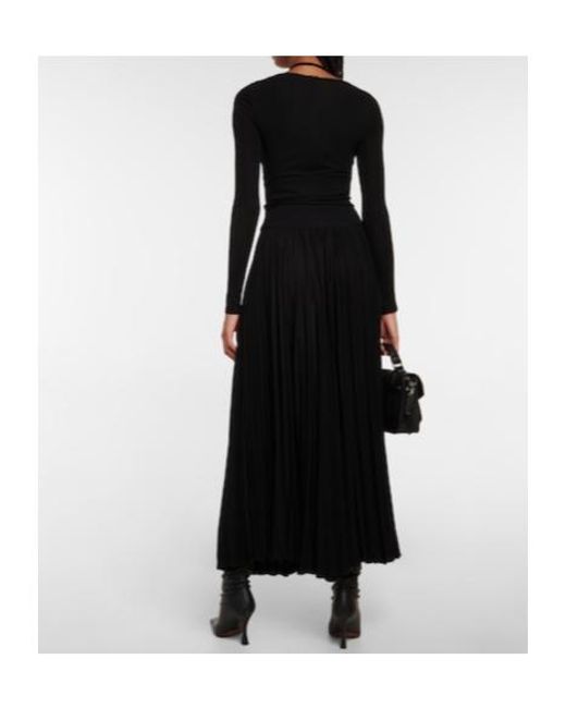 Proenza Schouler Black Cutout Jersey Maxi Dress