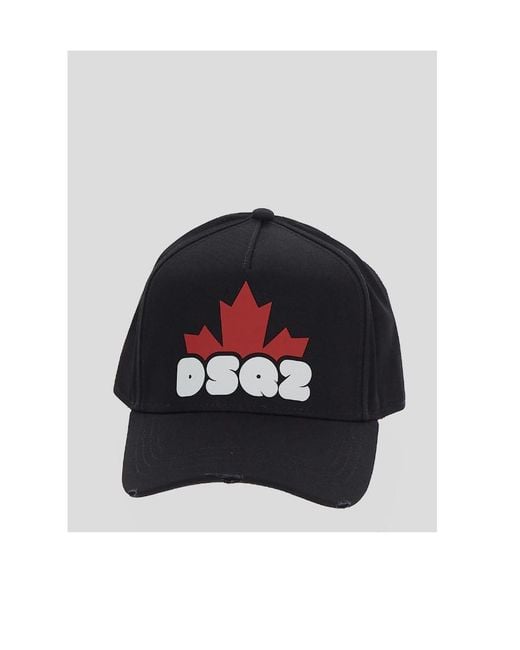 DSquared² Blue Logo Printed Baseball Cap for men