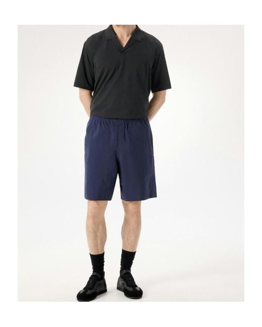 Veilance Blue Spere Sl Elasticated-Waistband Shorts for men