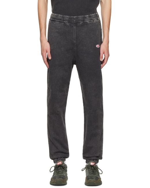 DIESEL Blue D-Lab Track Denim Pants for men