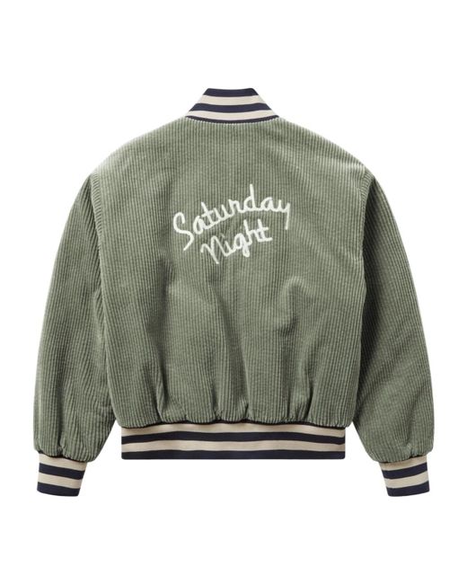 1989 STUDIO Green Saturday Night Corduroy Coat for men