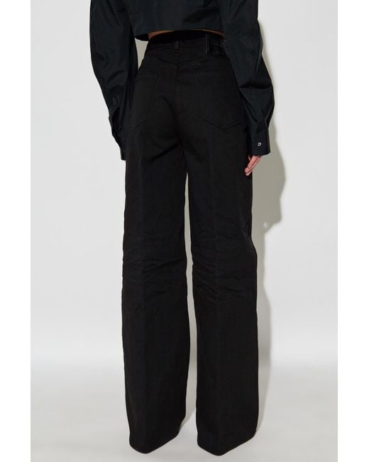 DSquared² Black Wide-Leg Jeans