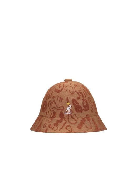 Kangol Brown Street King Casual Fisherman Hat for men