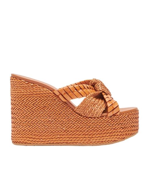 Casadei Brown Formentera Wedges