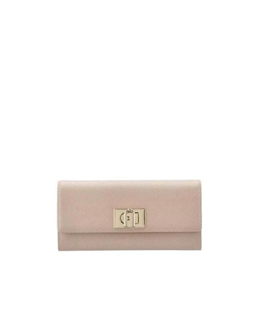 Furla Natural Twist-Lock Continental Wallet
